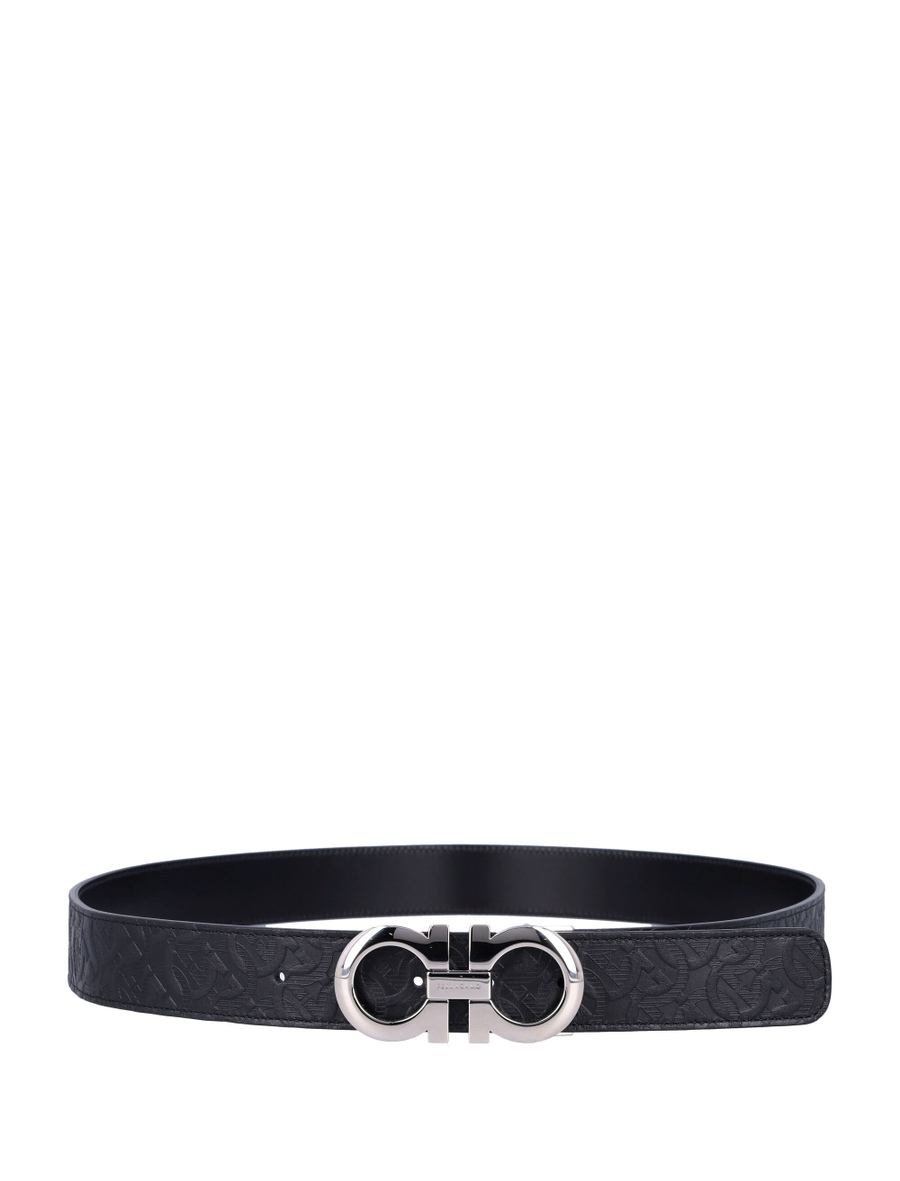 Reversible and adjustable Gancini belt - Spazio Pritelli