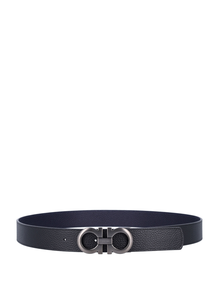 Reversible and adjustable Gancini belt - Spazio Pritelli