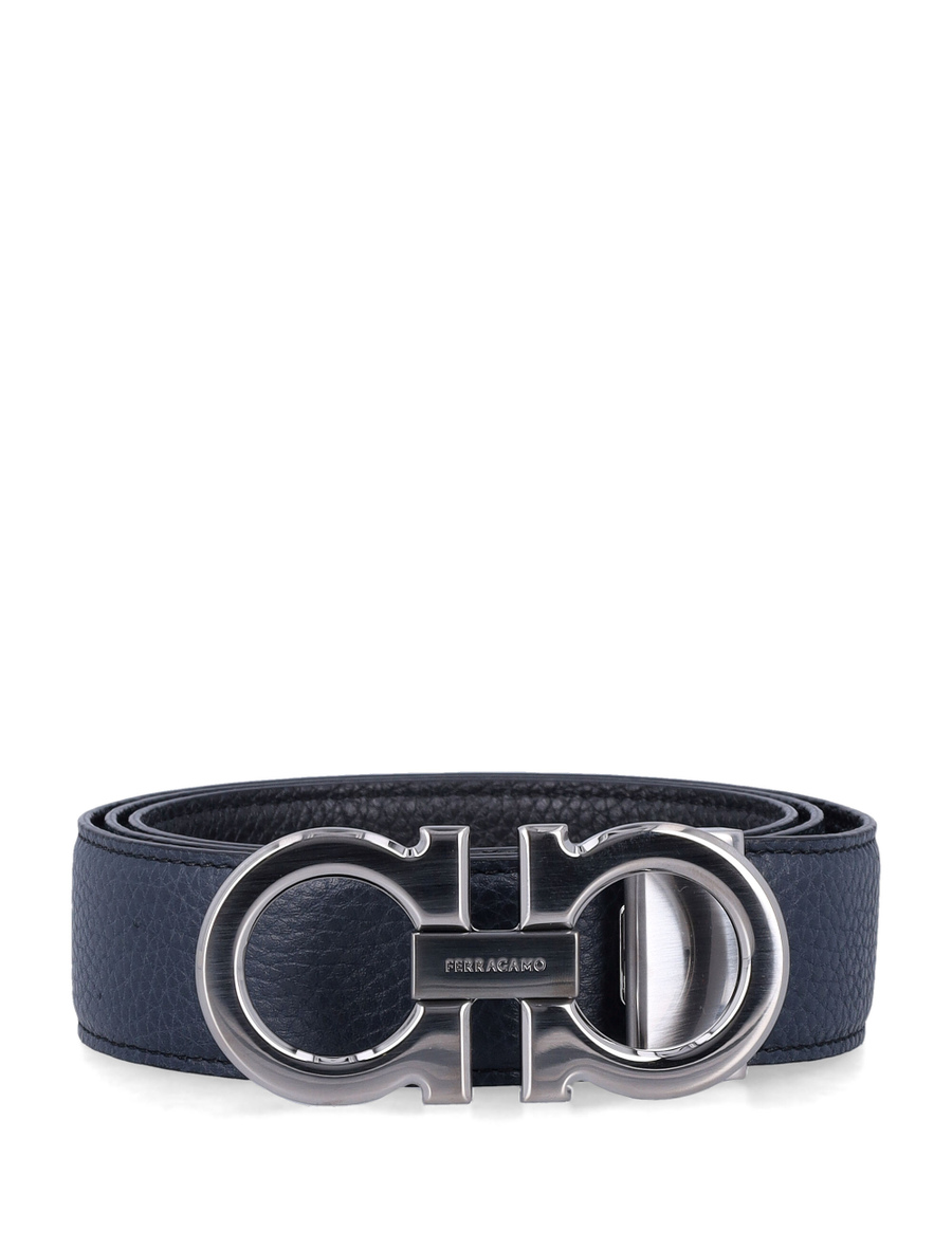 Reversible and adjustable Gancini belt - Spazio Pritelli