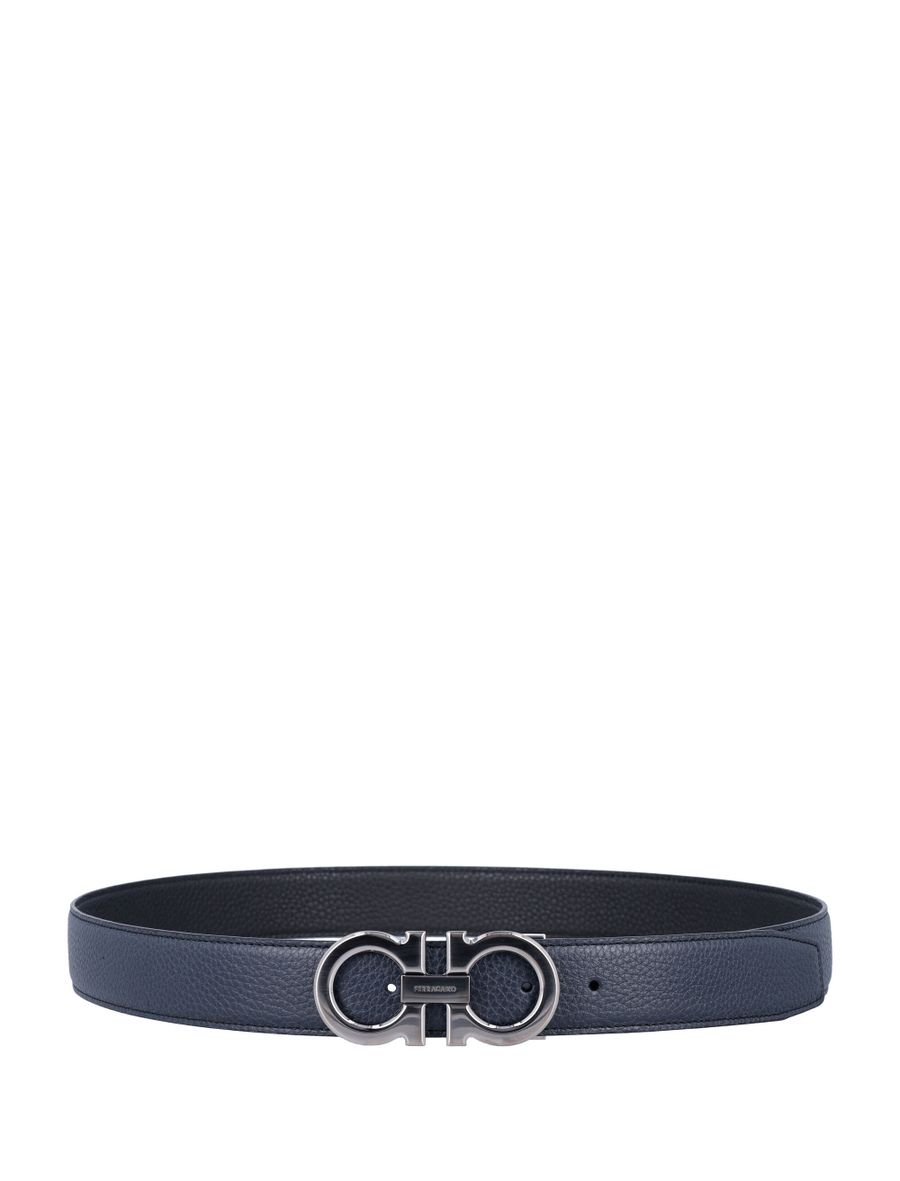 Reversible and adjustable Gancini belt - Spazio Pritelli