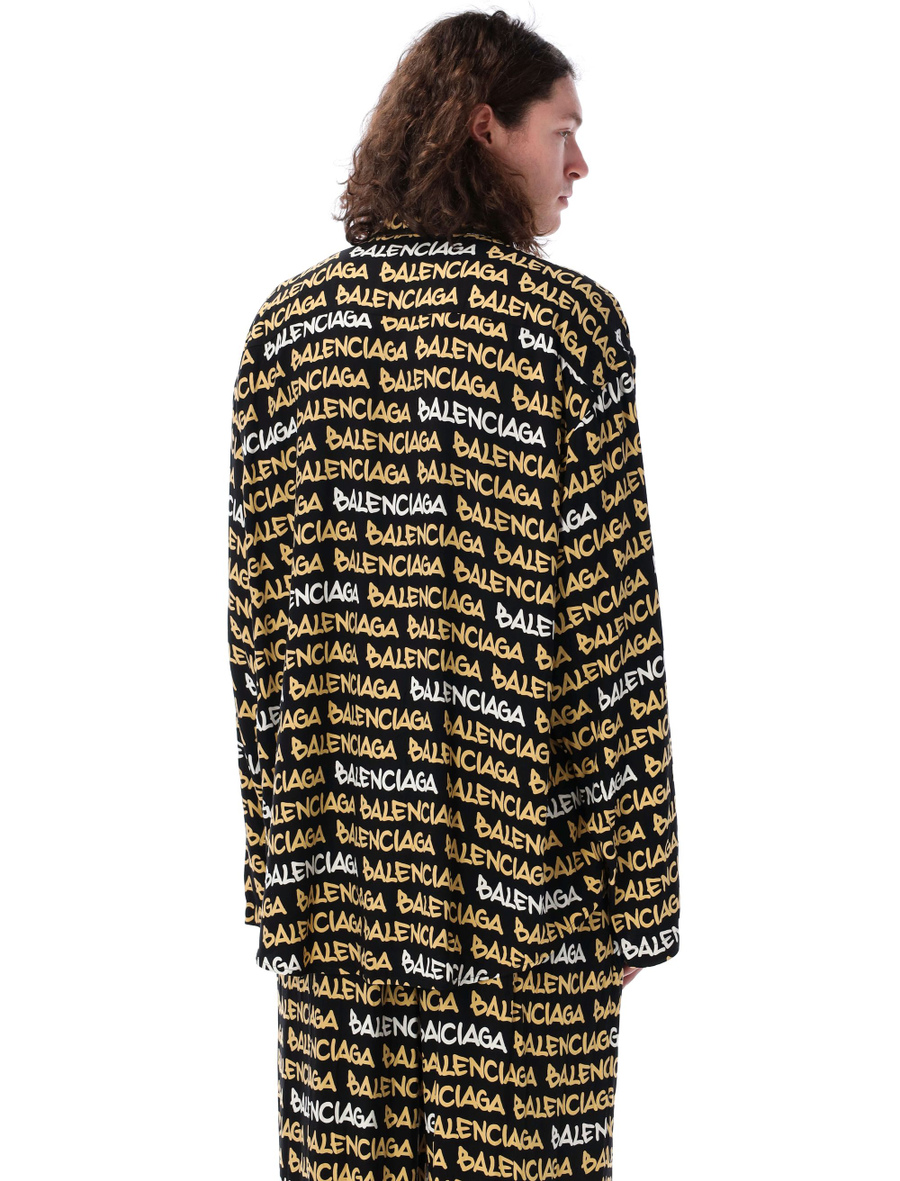 Allover logo shirt - Spazio Pritelli