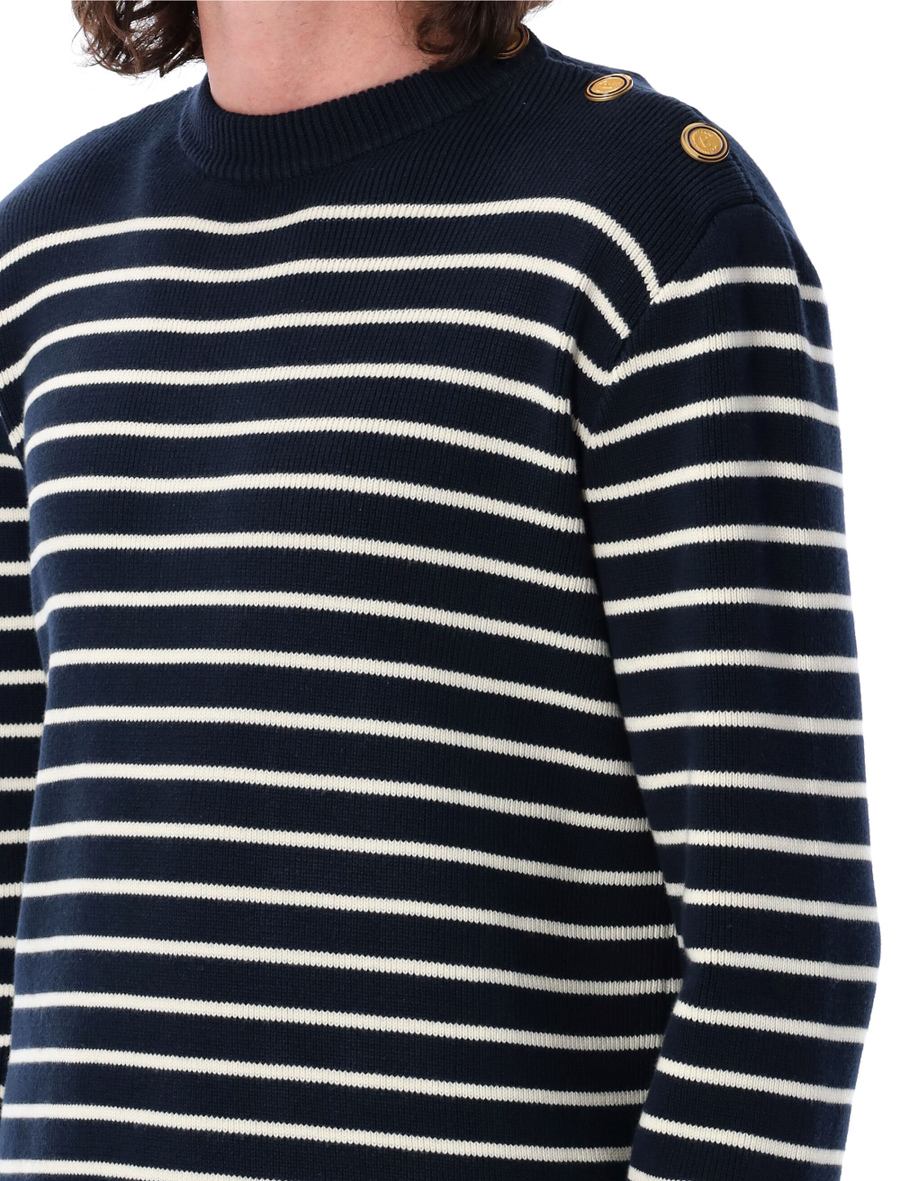 Striped cotton sweater - Spazio Pritelli
