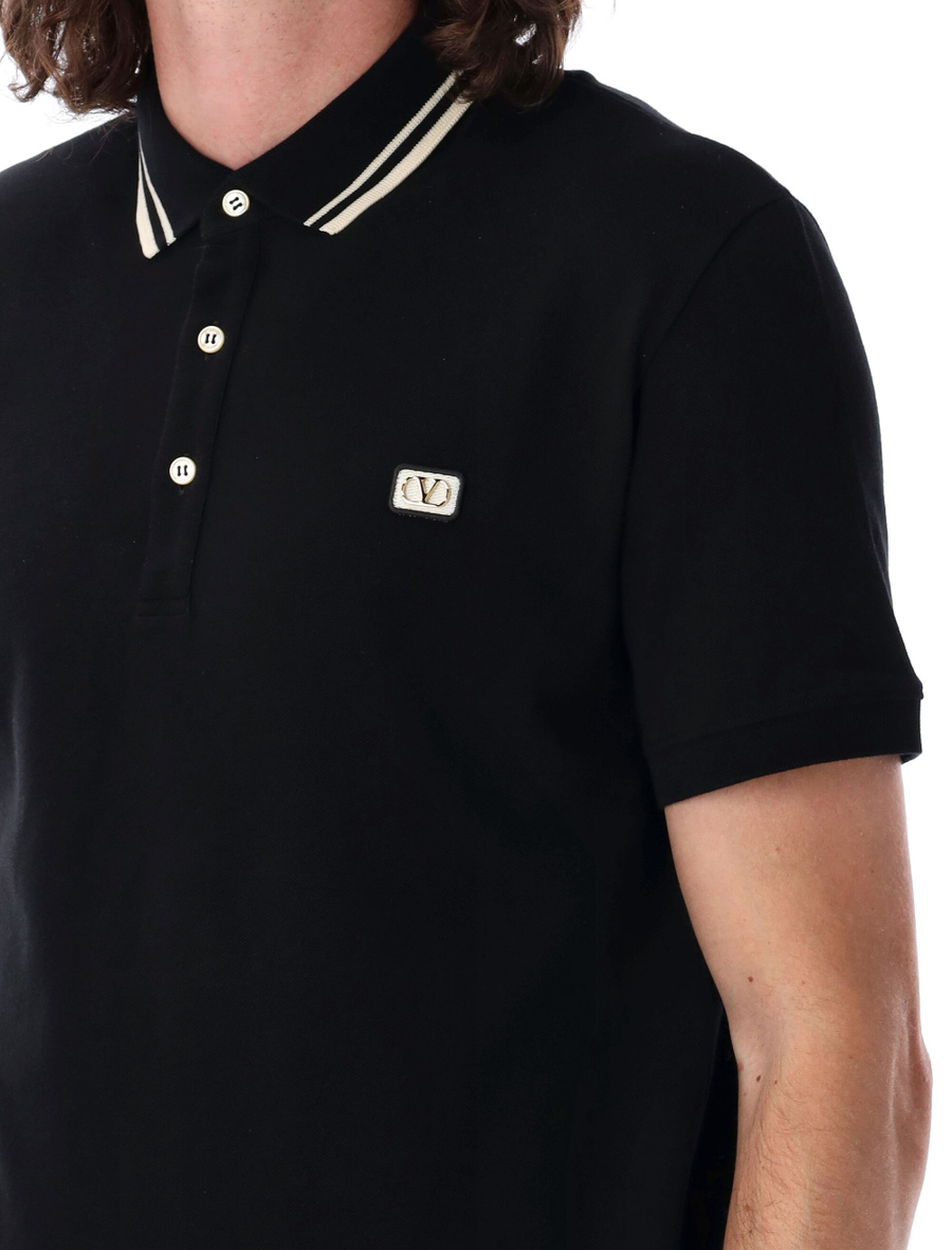 VLogo patch polo shirt - Spazio Pritelli