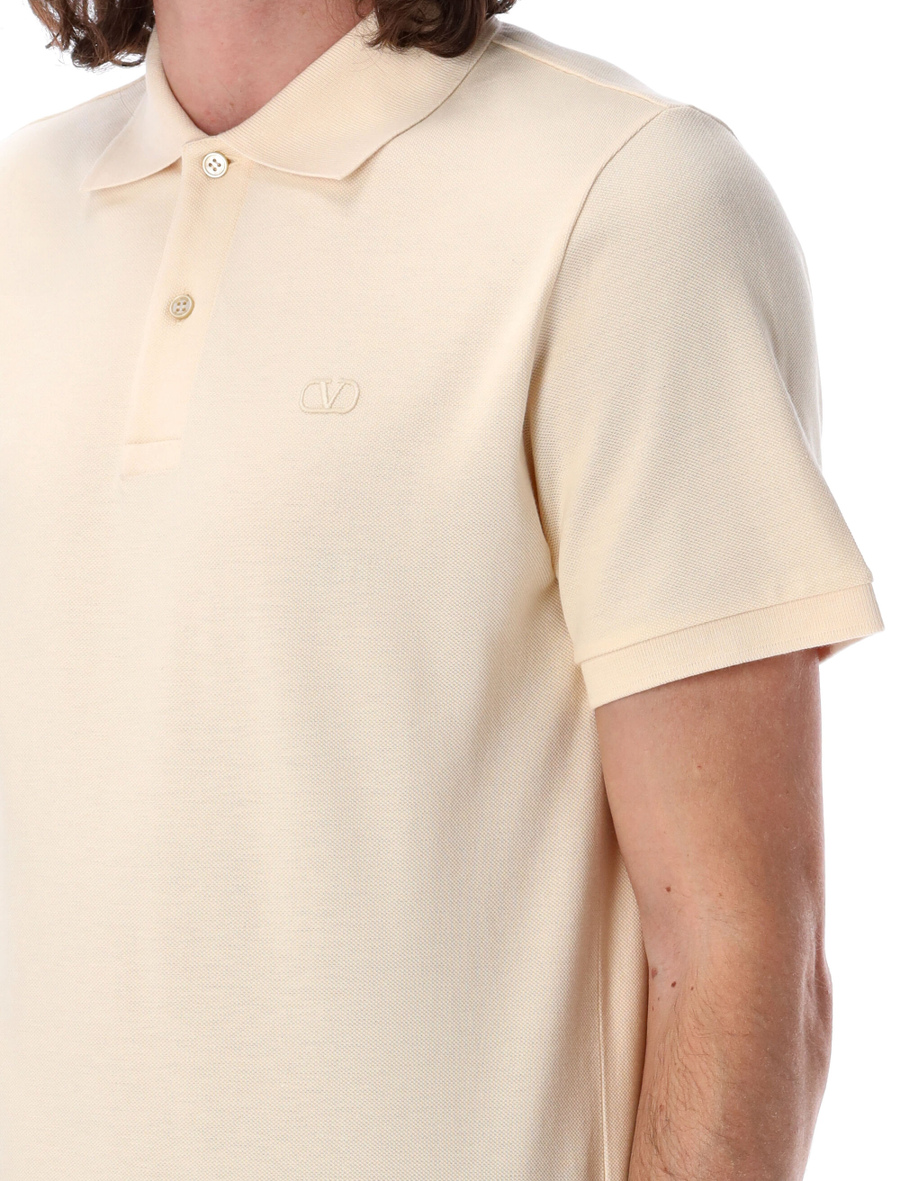 VLogo embroidery polo shirt - Spazio Pritelli