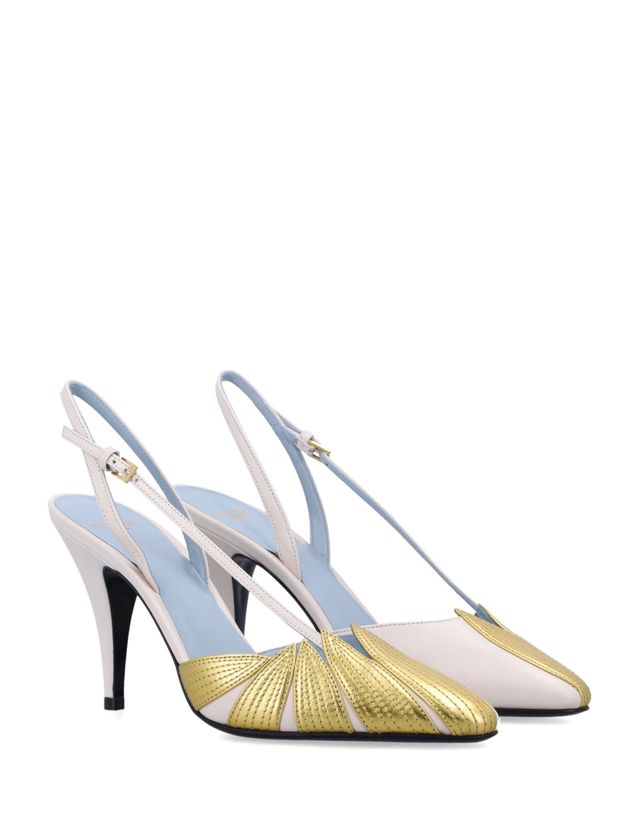 Foliefoliage slingback pumps - Spazio Pritelli