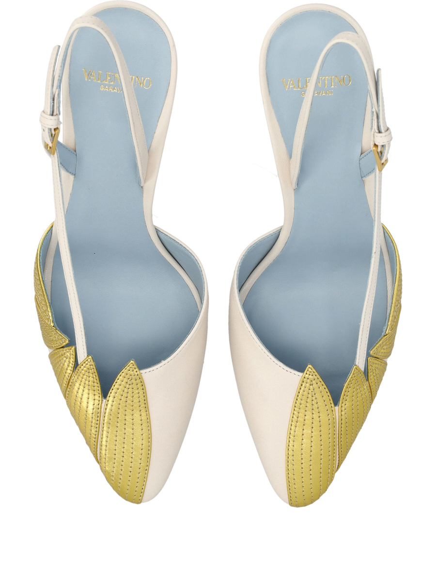 Foliefoliage slingback pumps - Spazio Pritelli
