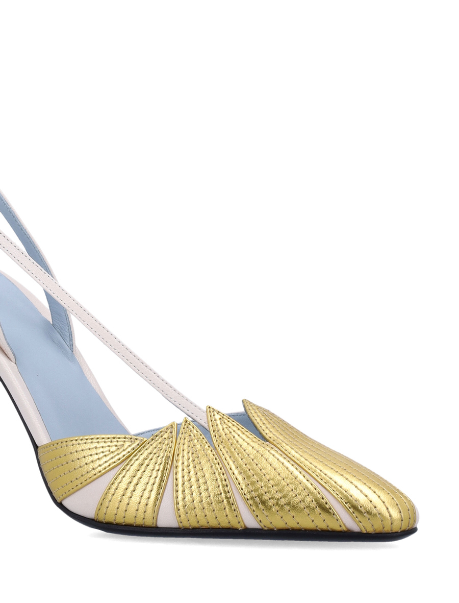 Foliefoliage slingback pumps - Spazio Pritelli