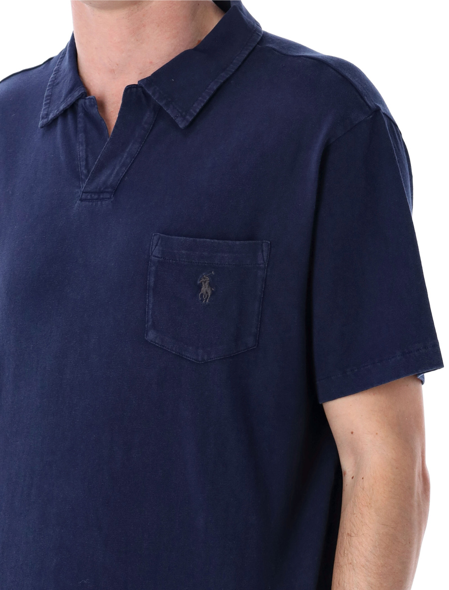 Standard Fit cotton-linen polo shirt - Spazio Pritelli