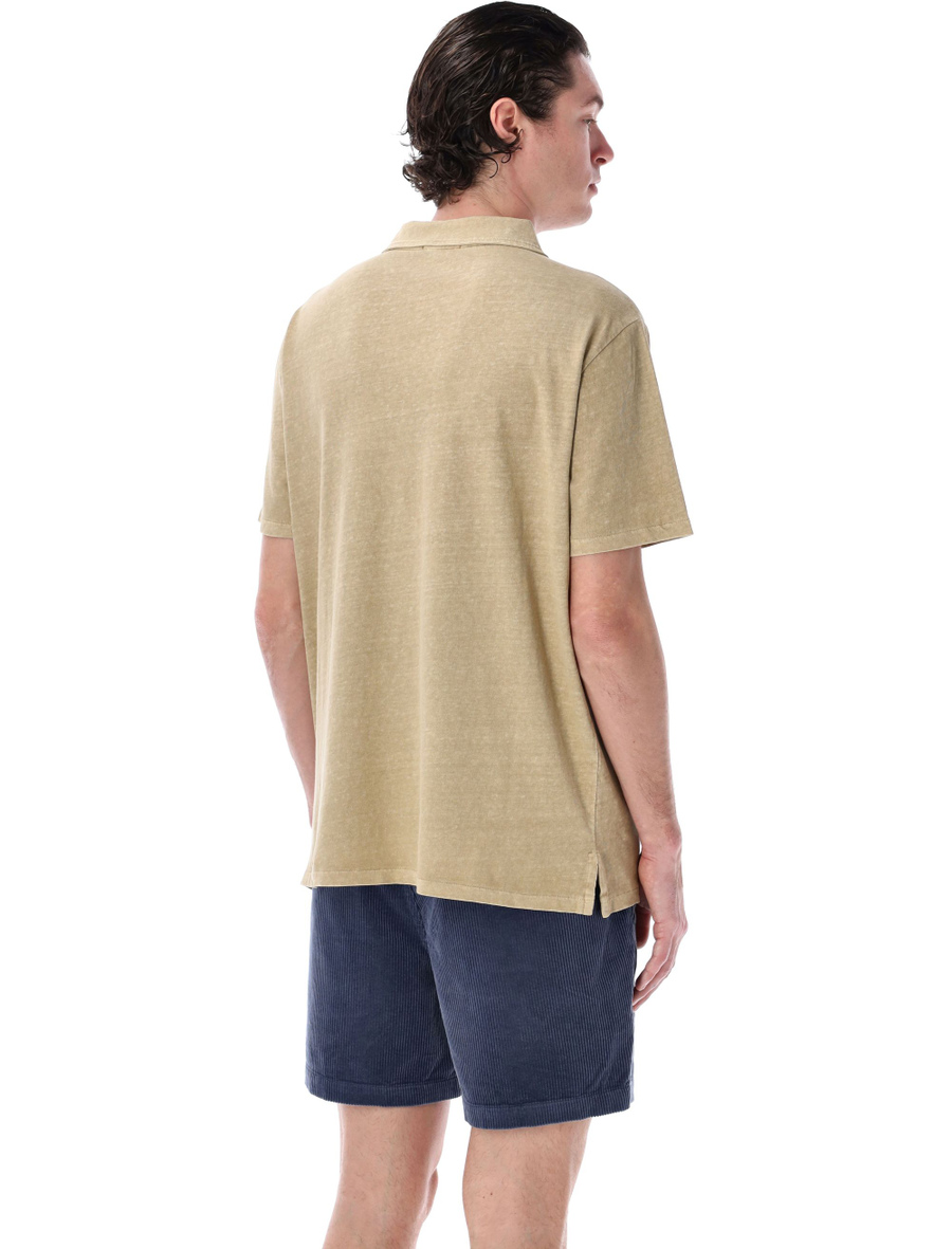 Standard Fit cotton-linen polo shirt - Spazio Pritelli
