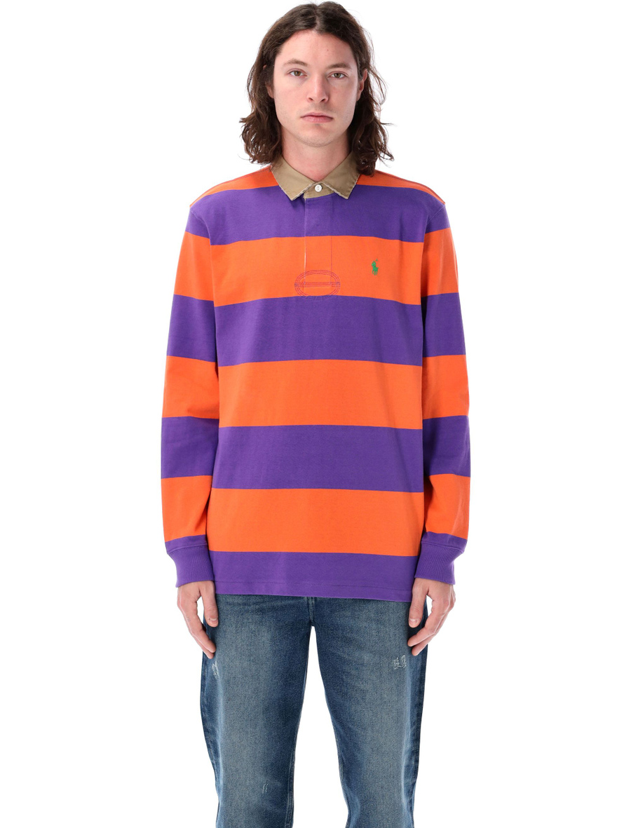 Classic fit khaki-collar Rugby shirt - Spazio Pritelli