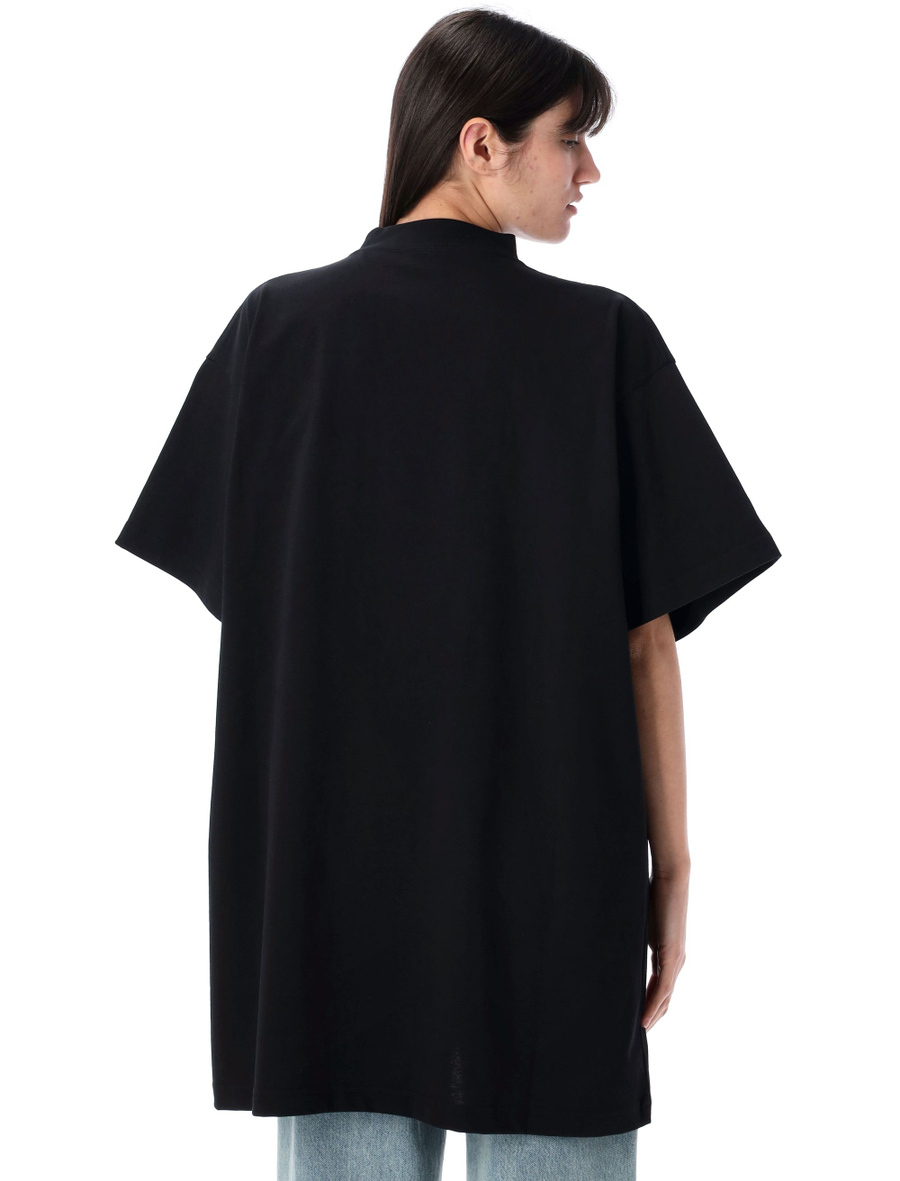 Paris strass oversized t-shirt - Spazio Pritelli