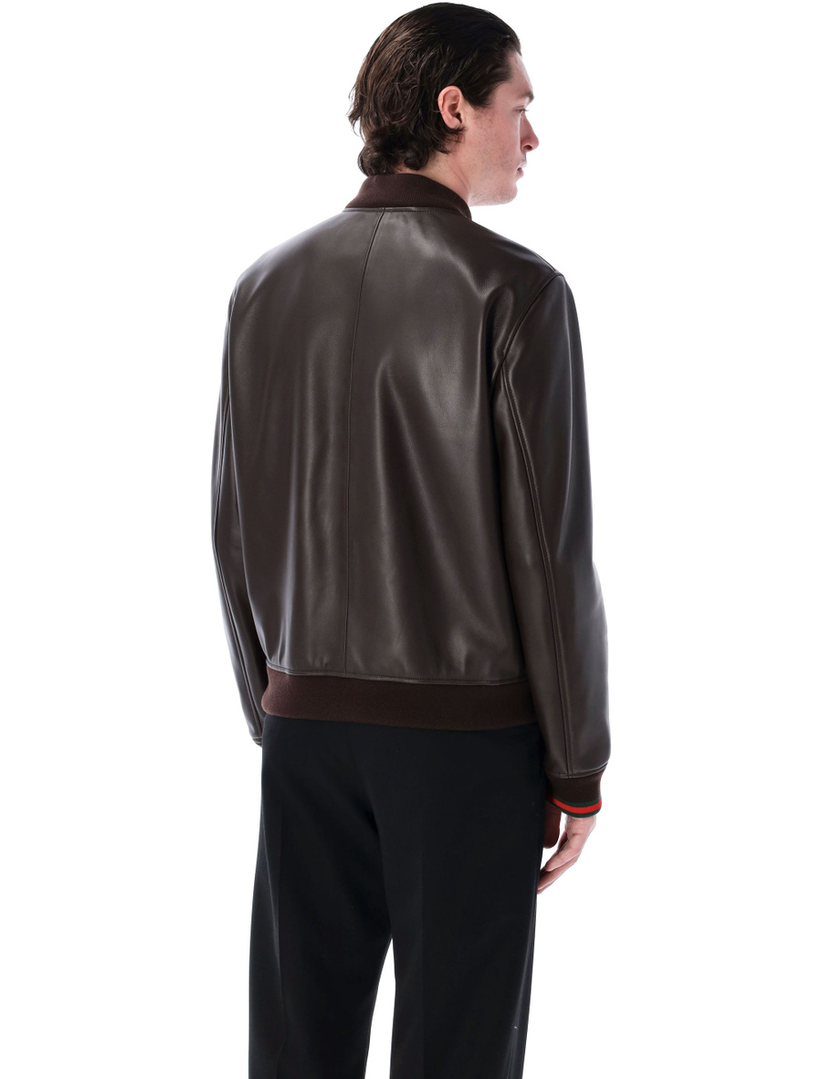 Leather bomber jacket - Spazio Pritelli