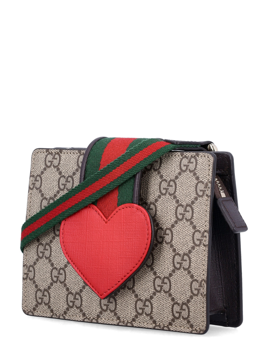 Kid - GG handbag with heart - Spazio Pritelli