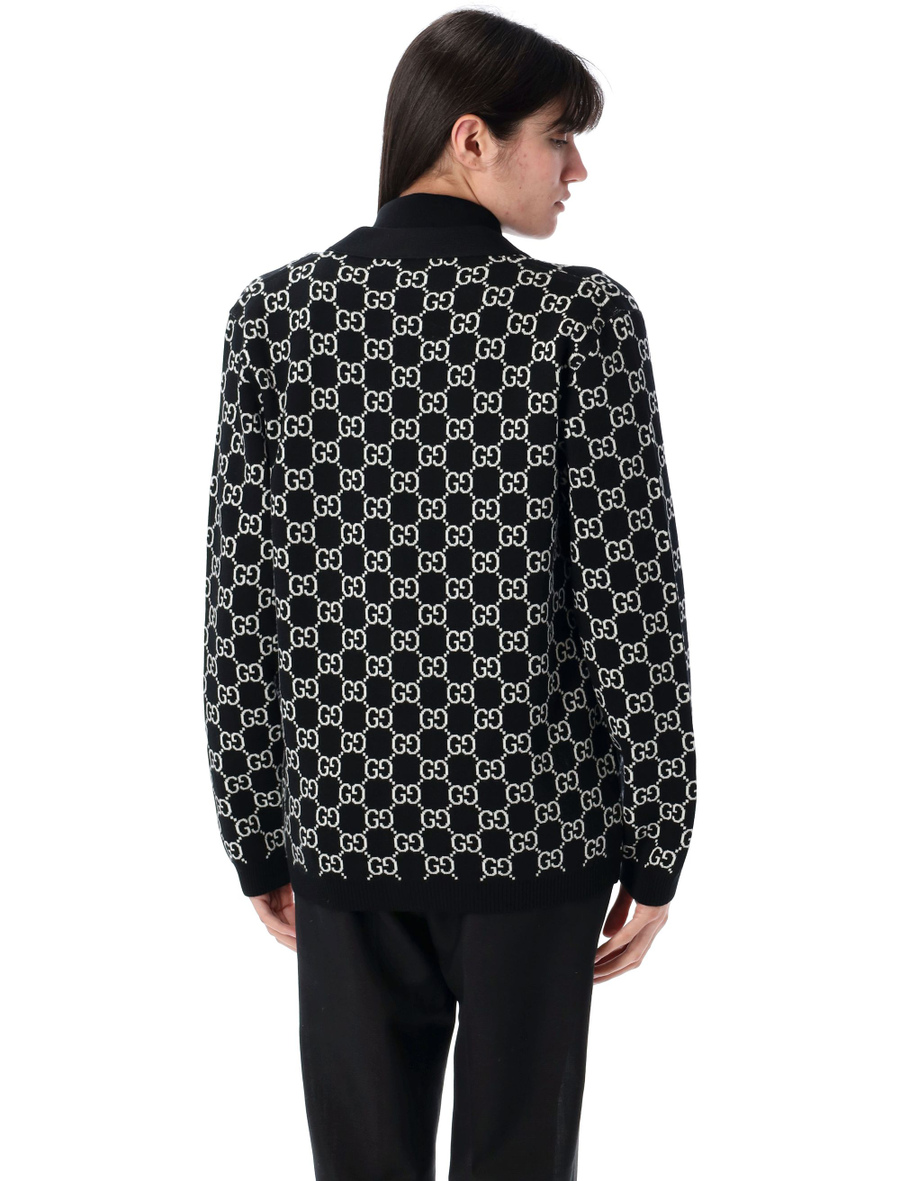 Reversible GG jacquard cardigan - Spazio Pritelli