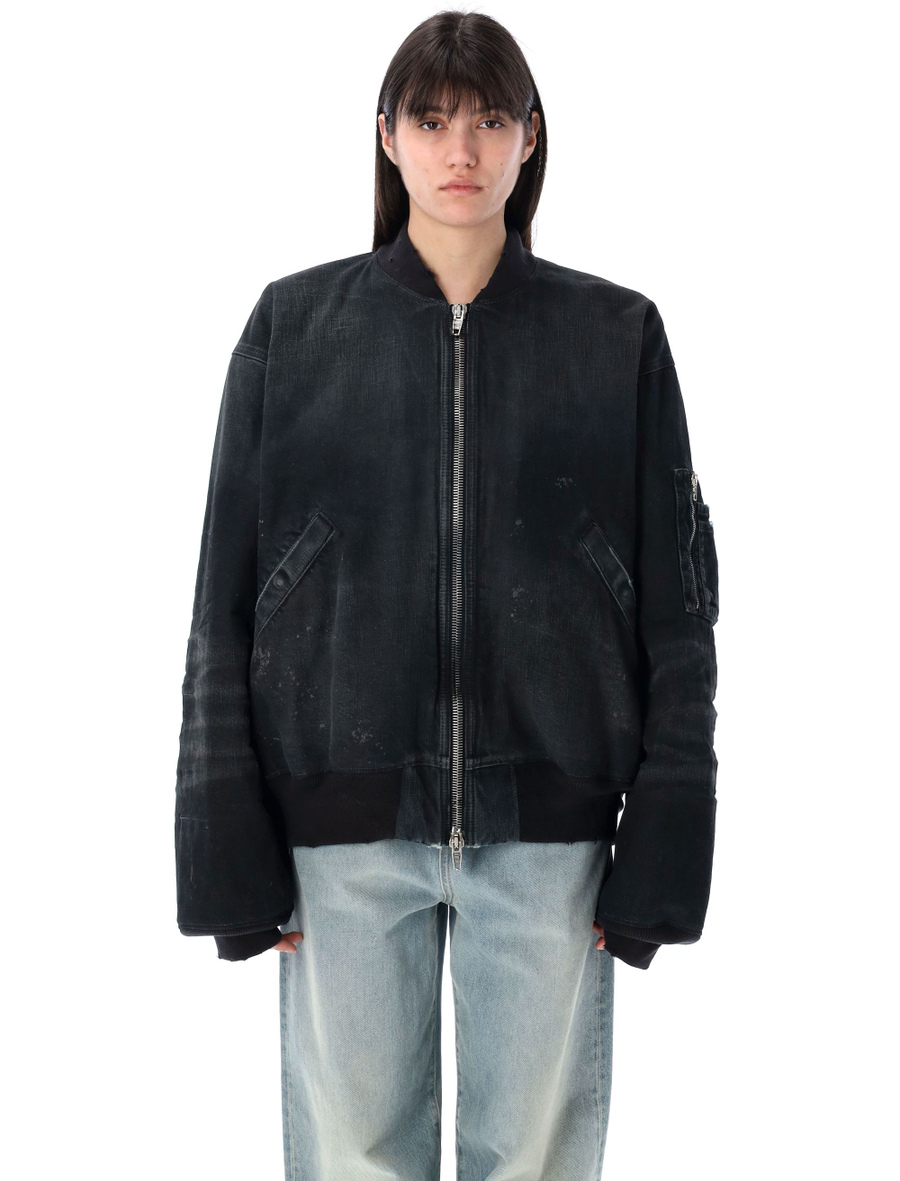 Denim bomber jacket - Spazio Pritelli