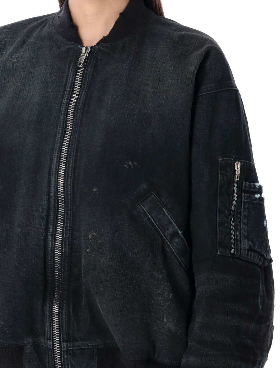 Denim bomber jacket - Spazio Pritelli