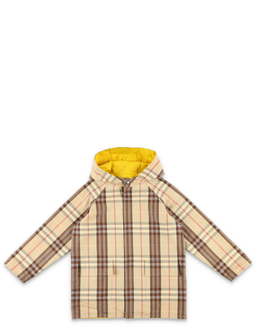 Kid - Reversible check cotton coat - Spazio Pritelli