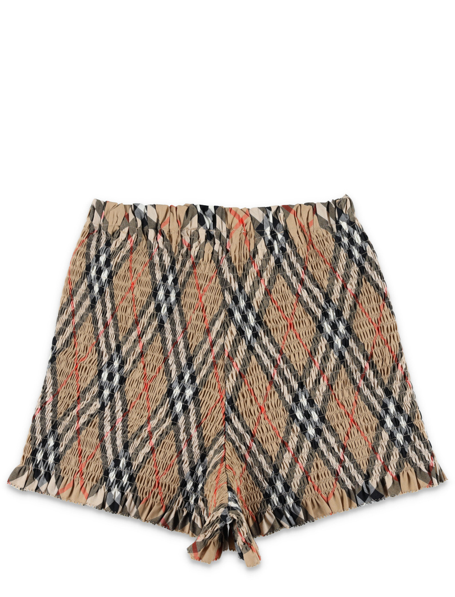 Kid - Check cotton shorts - Spazio Pritelli