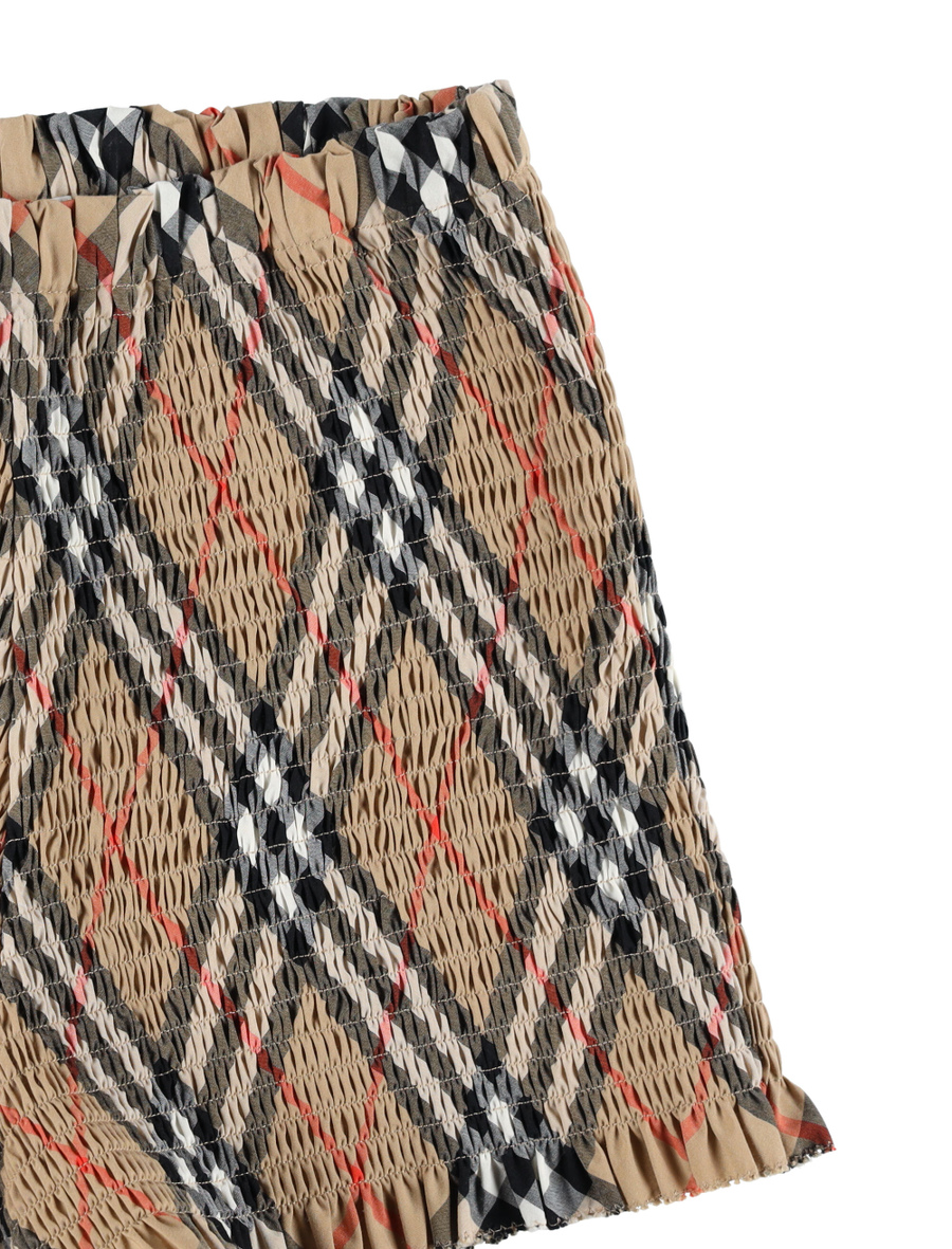 Kid - Check cotton shorts - Spazio Pritelli