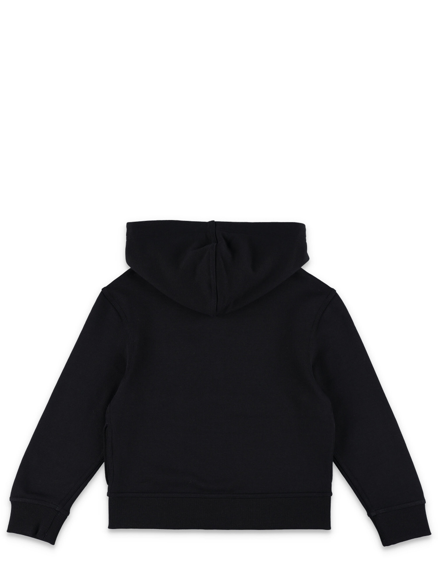 Kid - Check label zip hoodie - Spazio Pritelli