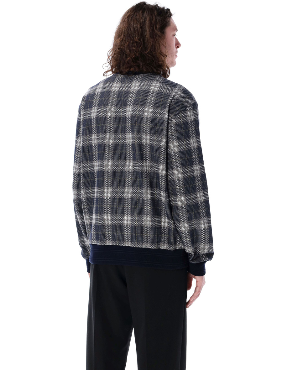 Check cotton blend sweater - Spazio Pritelli