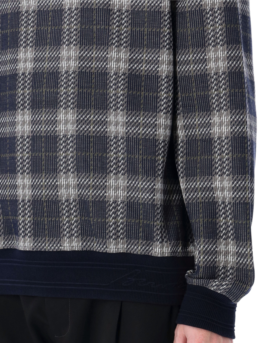 Check cotton blend sweater - Spazio Pritelli