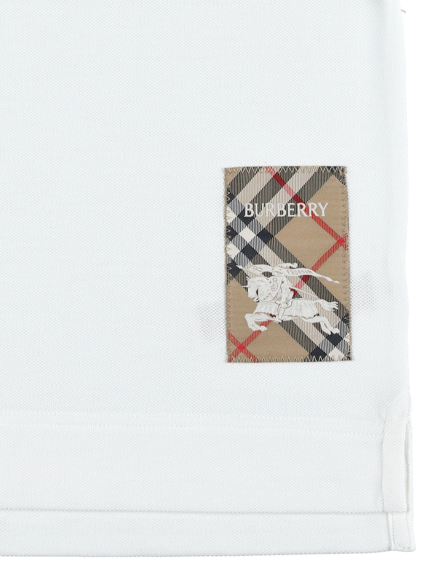 Kid - Check label polo shirt - Spazio Pritelli