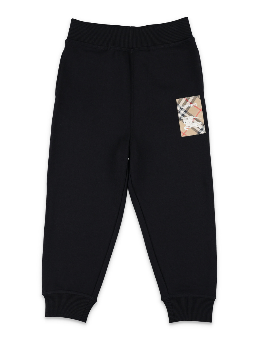 Kid - Check label sweatpants - Spazio Pritelli