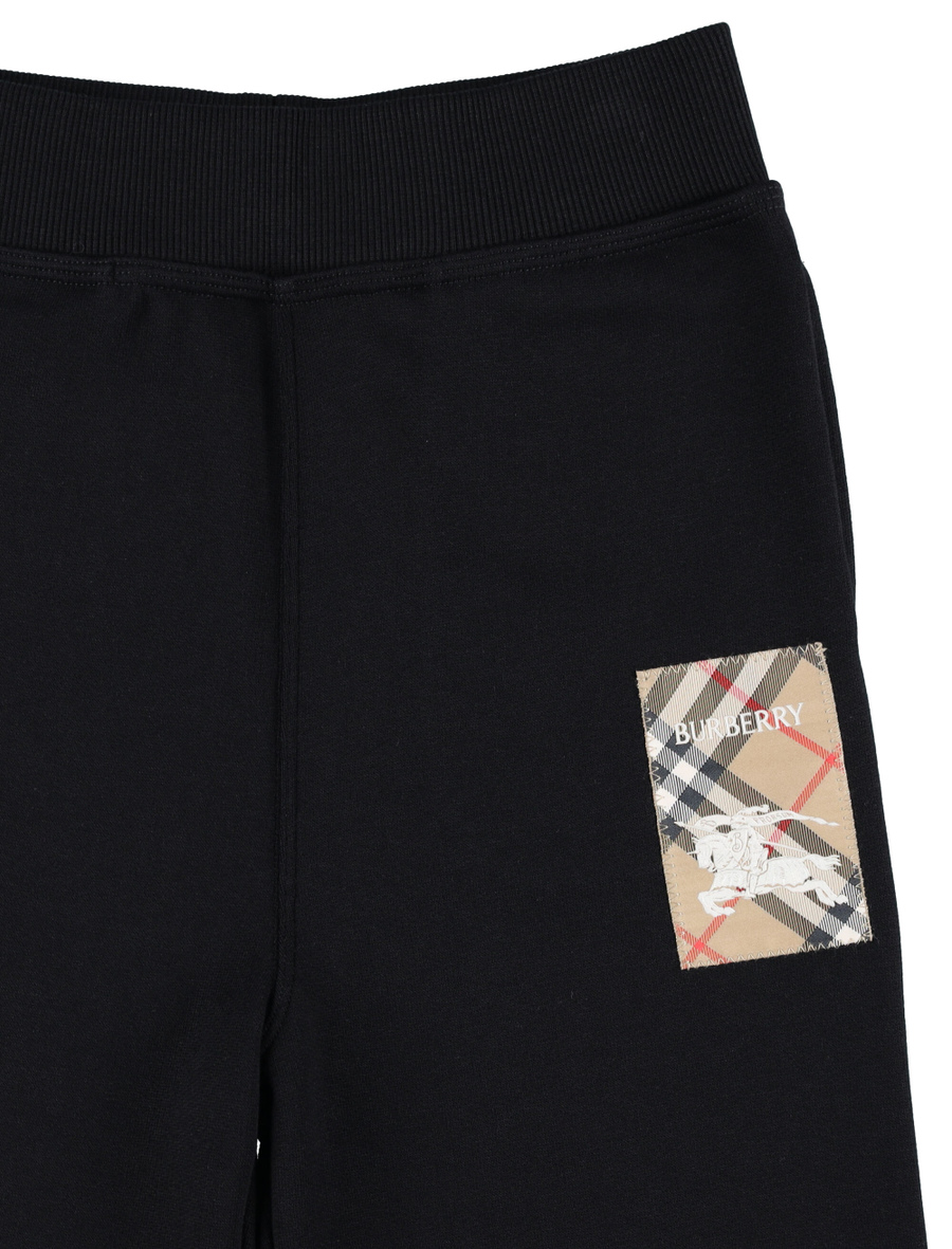 Kid - Check label sweatpants - Spazio Pritelli