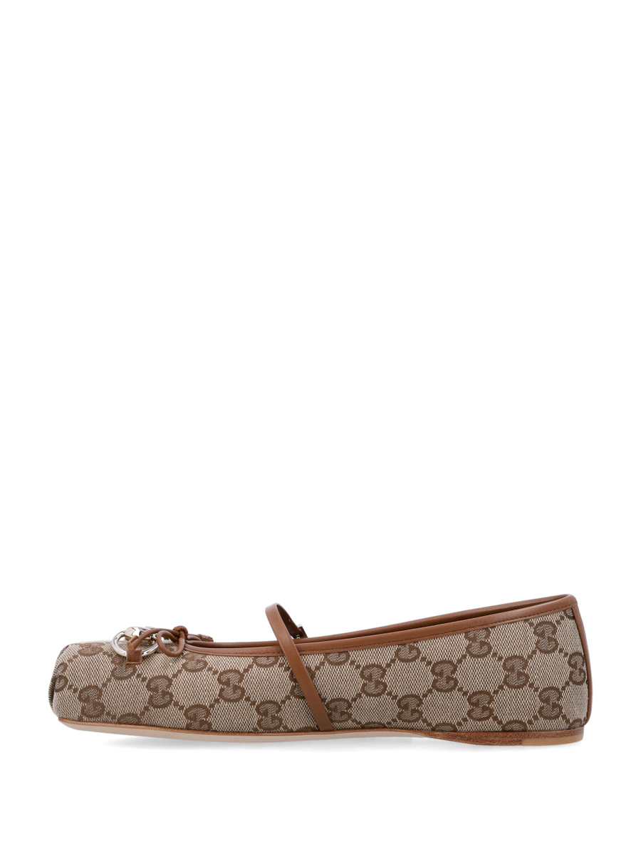 Horsebit monogram ballerina - Spazio Pritelli