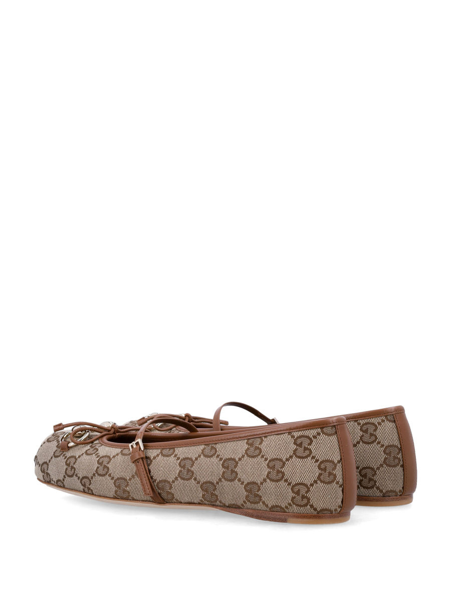 Horsebit monogram ballerina - Spazio Pritelli