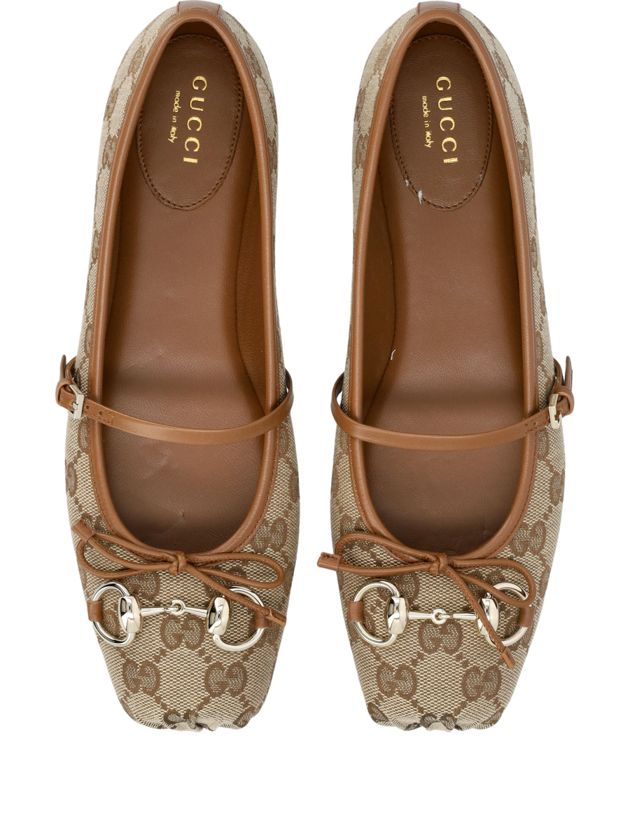 Horsebit monogram ballerina - Spazio Pritelli