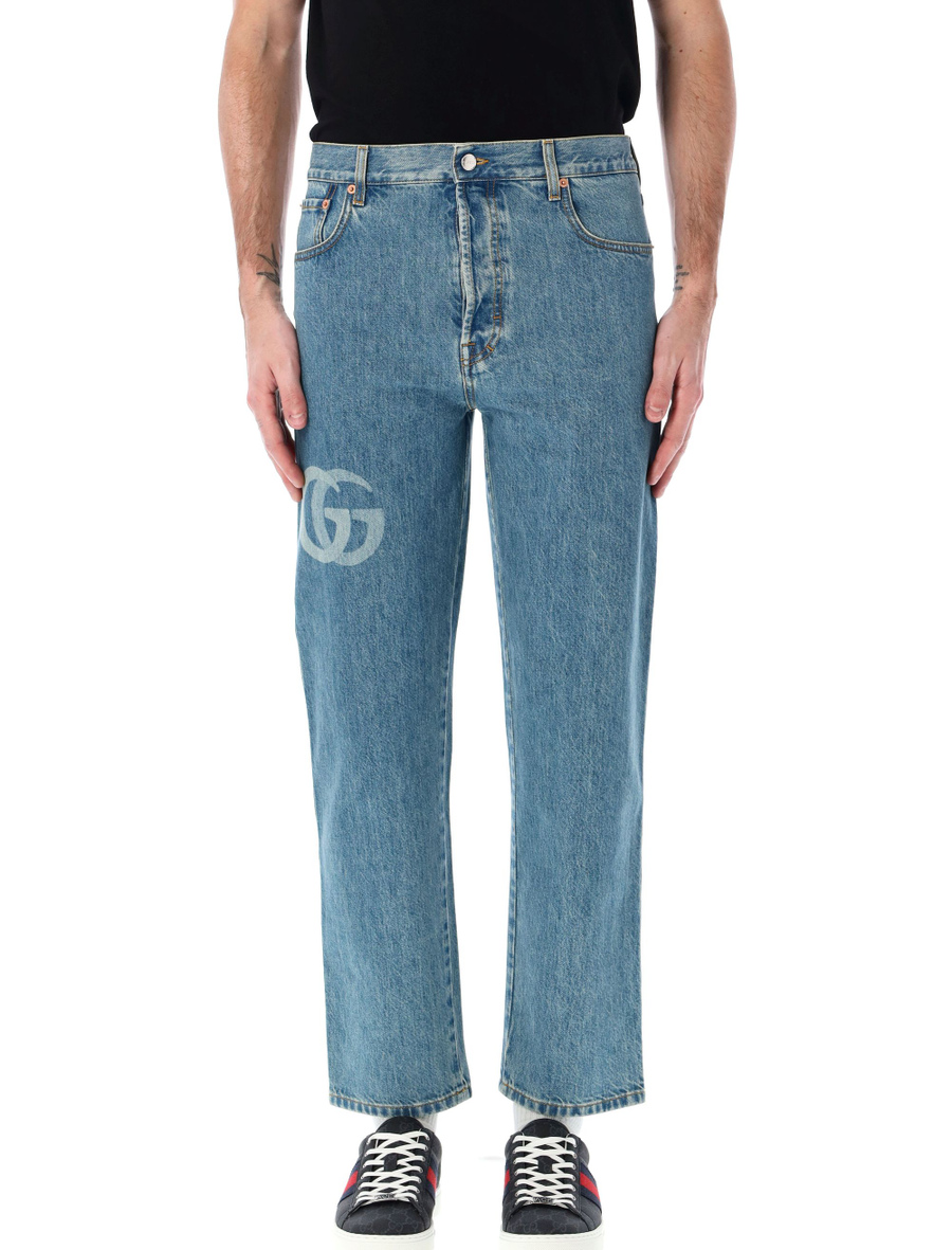 Lasered double G jeans - Spazio Pritelli