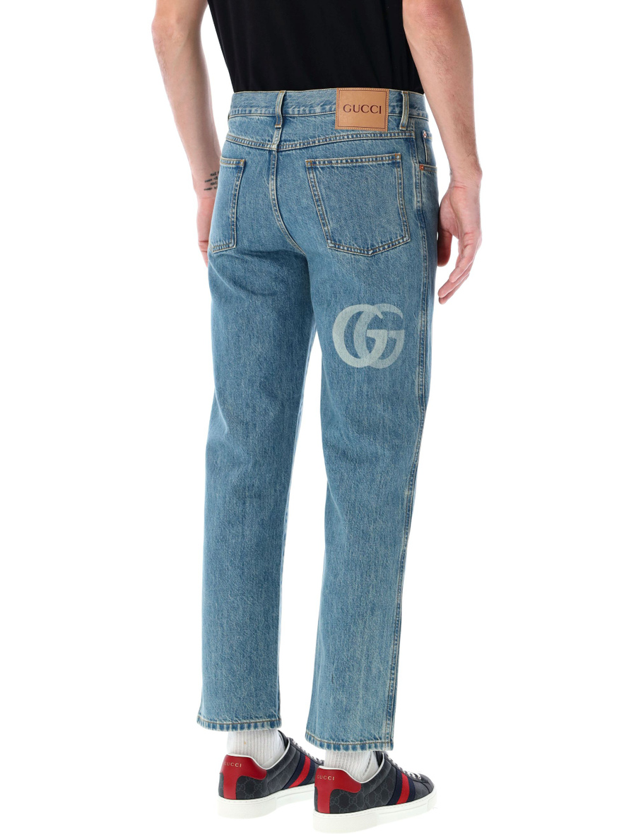 Lasered double G jeans - Spazio Pritelli