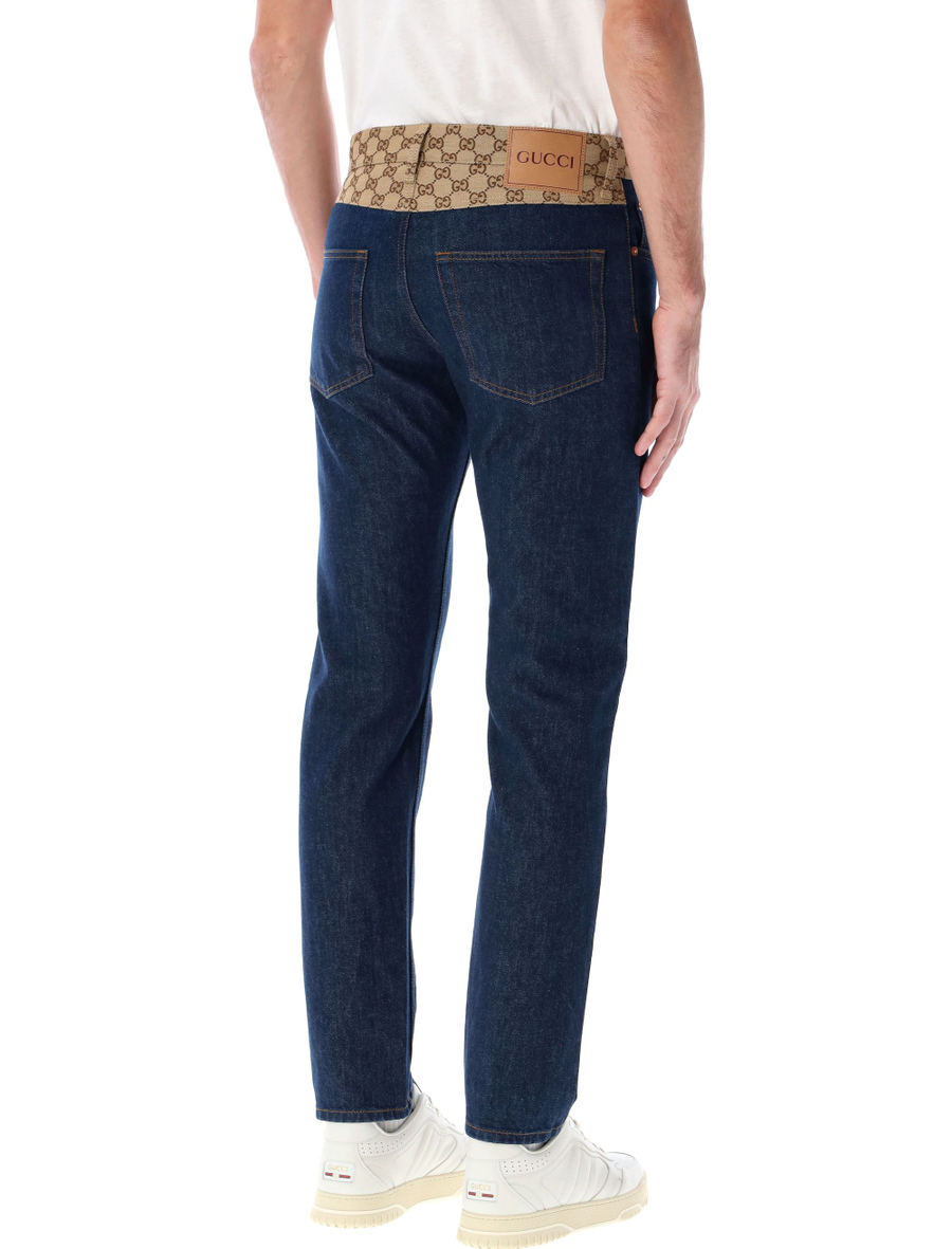 Tapered denim pant - Spazio Pritelli