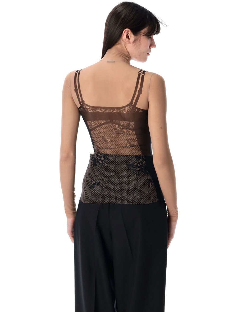 Trompe l'œil lingerie top - Spazio Pritelli