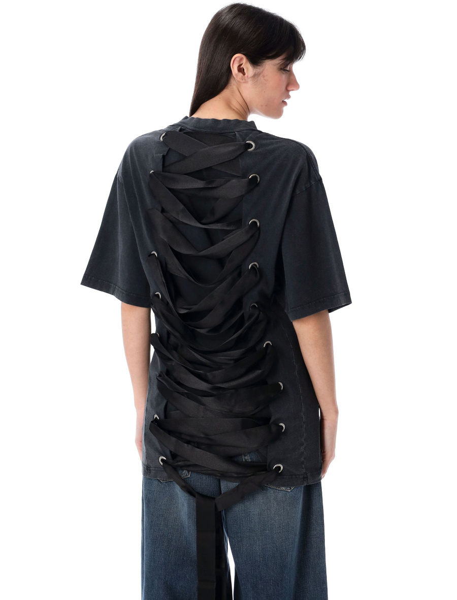 Ribbon details t-shirt - Spazio Pritelli