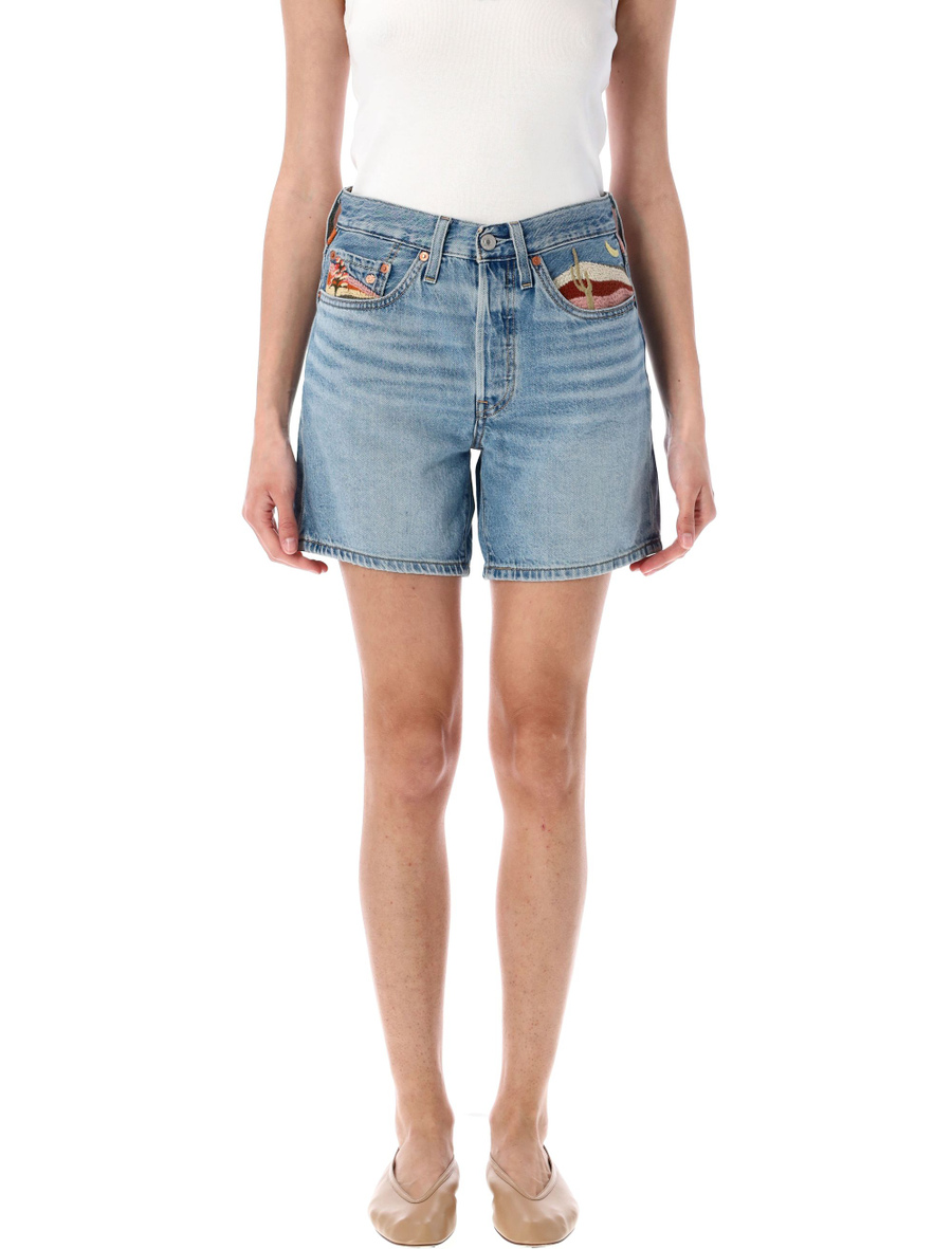 501® Original high rise mid-thigh jean shorts - Spazio Pritelli