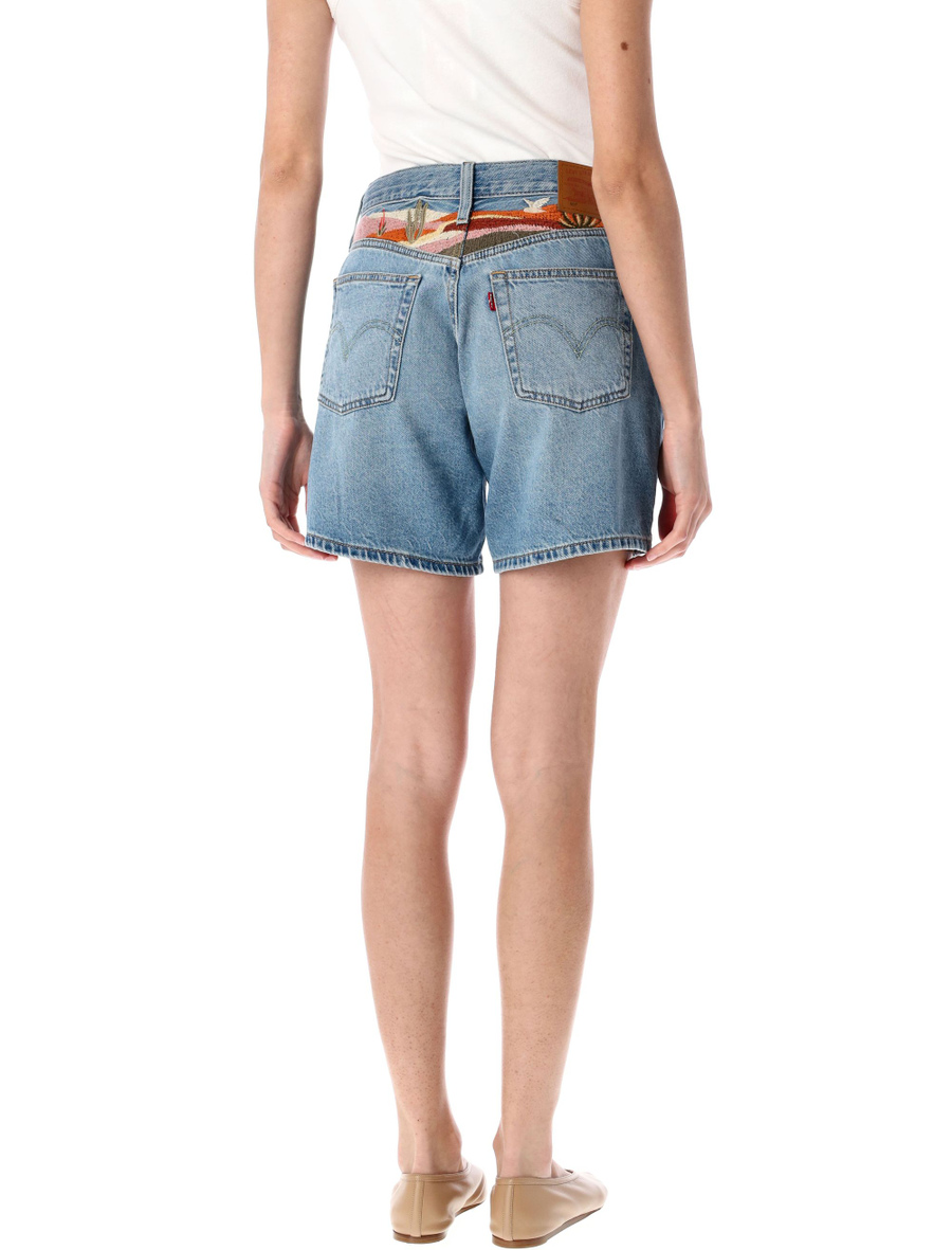 501® Original high rise mid-thigh jean shorts - Spazio Pritelli