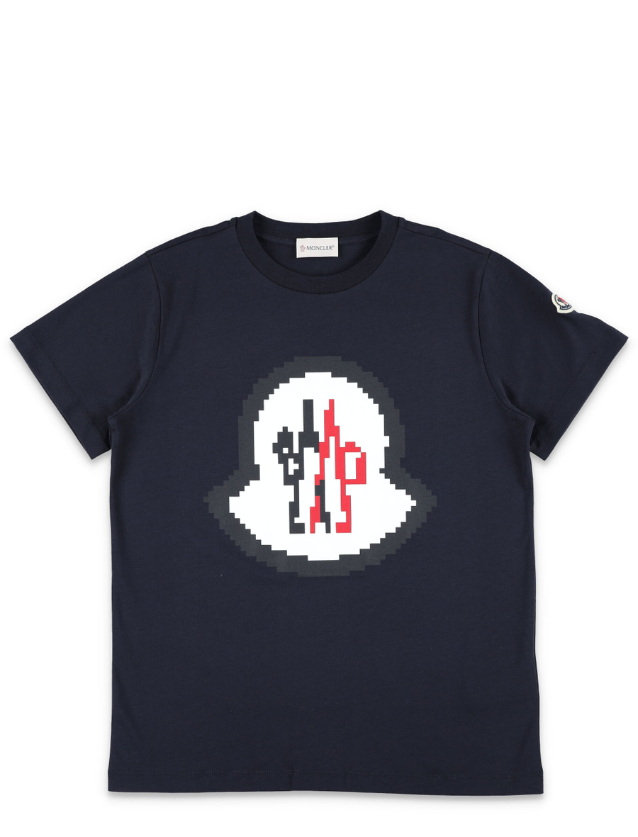 Kid - Pixel logo cotton t-shirt - Spazio Pritelli