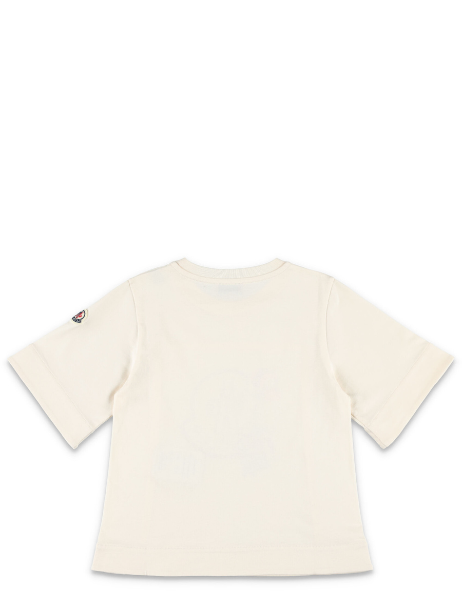Kid - Teddy Bear logo motif cotton t-shirt - Spazio Pritelli