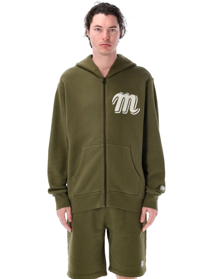 Zip-up cotton hoodie - Spazio Pritelli