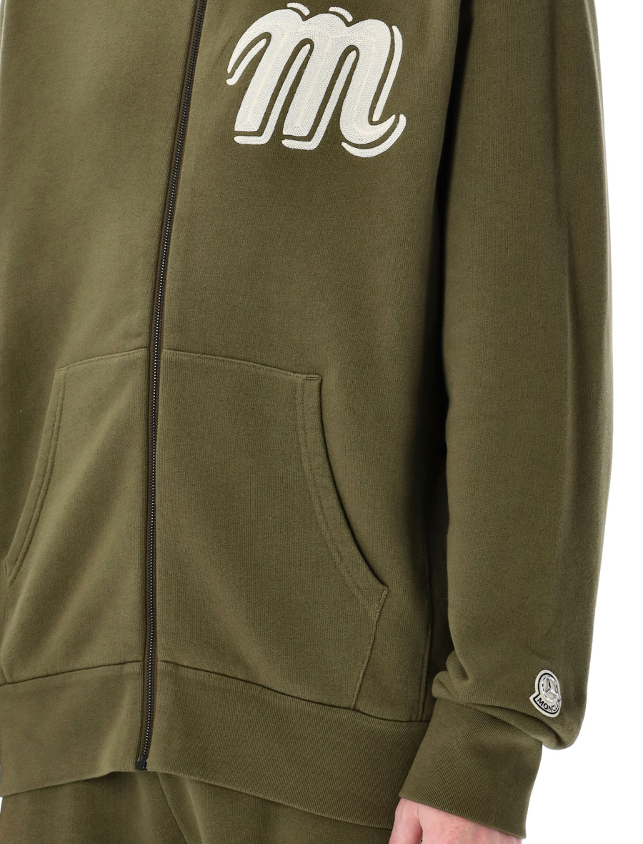 Zip-up cotton hoodie - Spazio Pritelli