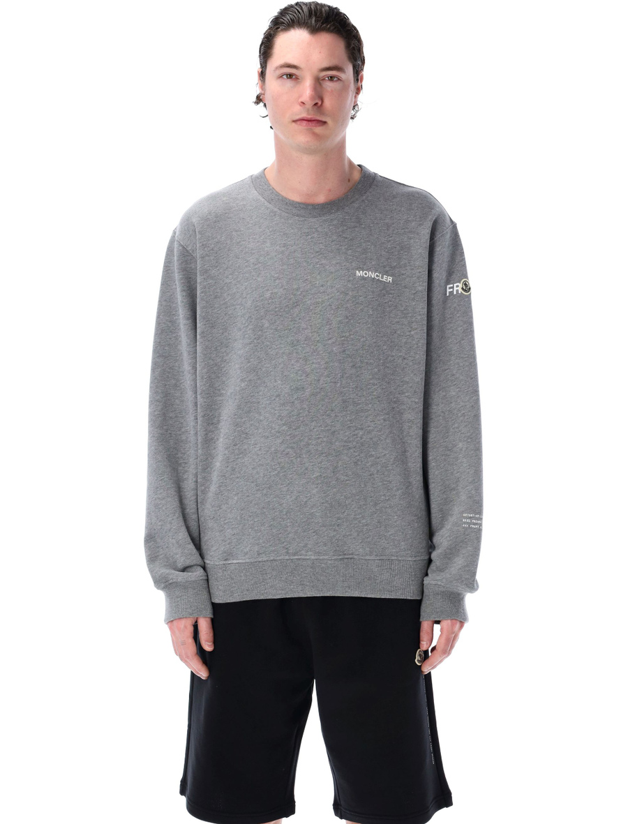 Maxi logo cotton sweatshirt - Spazio Pritelli