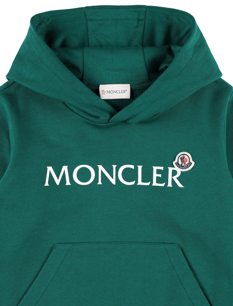 Kid - Logo cotton hoodie - Spazio Pritelli