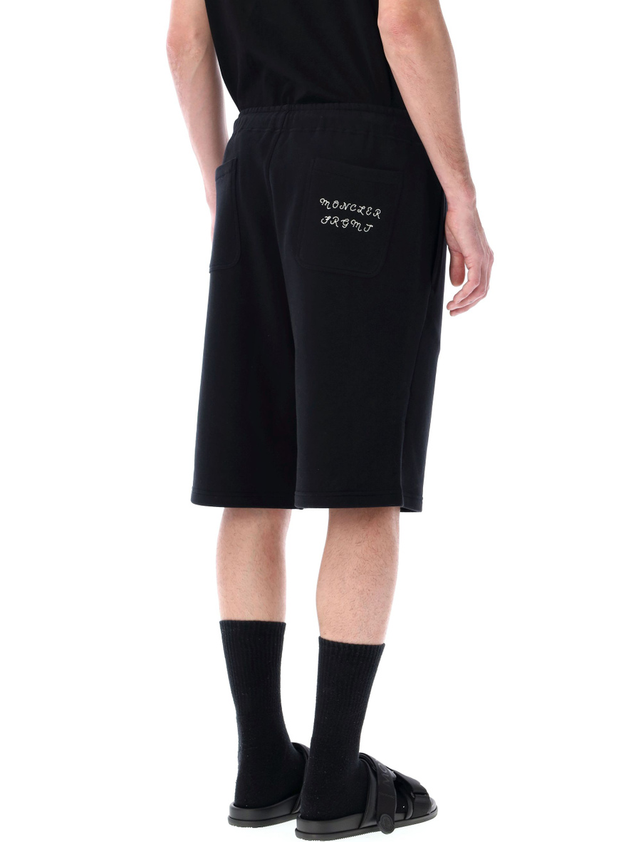 Embroidered logo cotton shorts - Spazio Pritelli