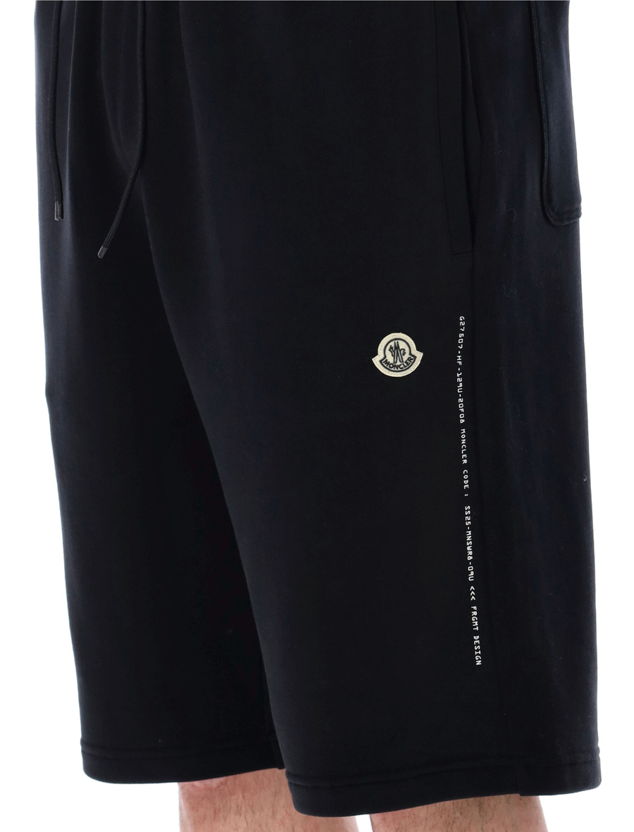Embroidered logo cotton shorts - Spazio Pritelli