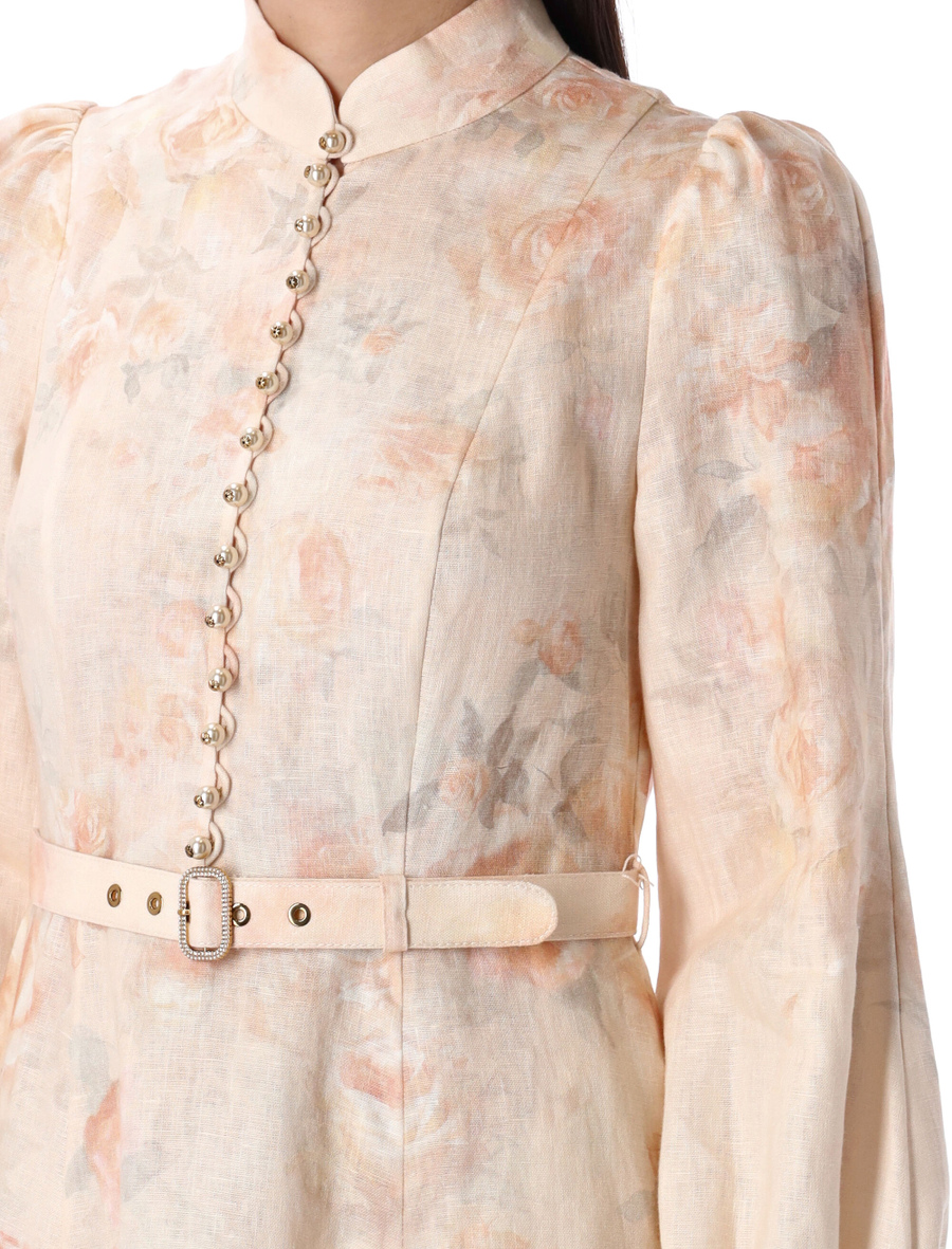 Crush buttoned midi dress - Spazio Pritelli