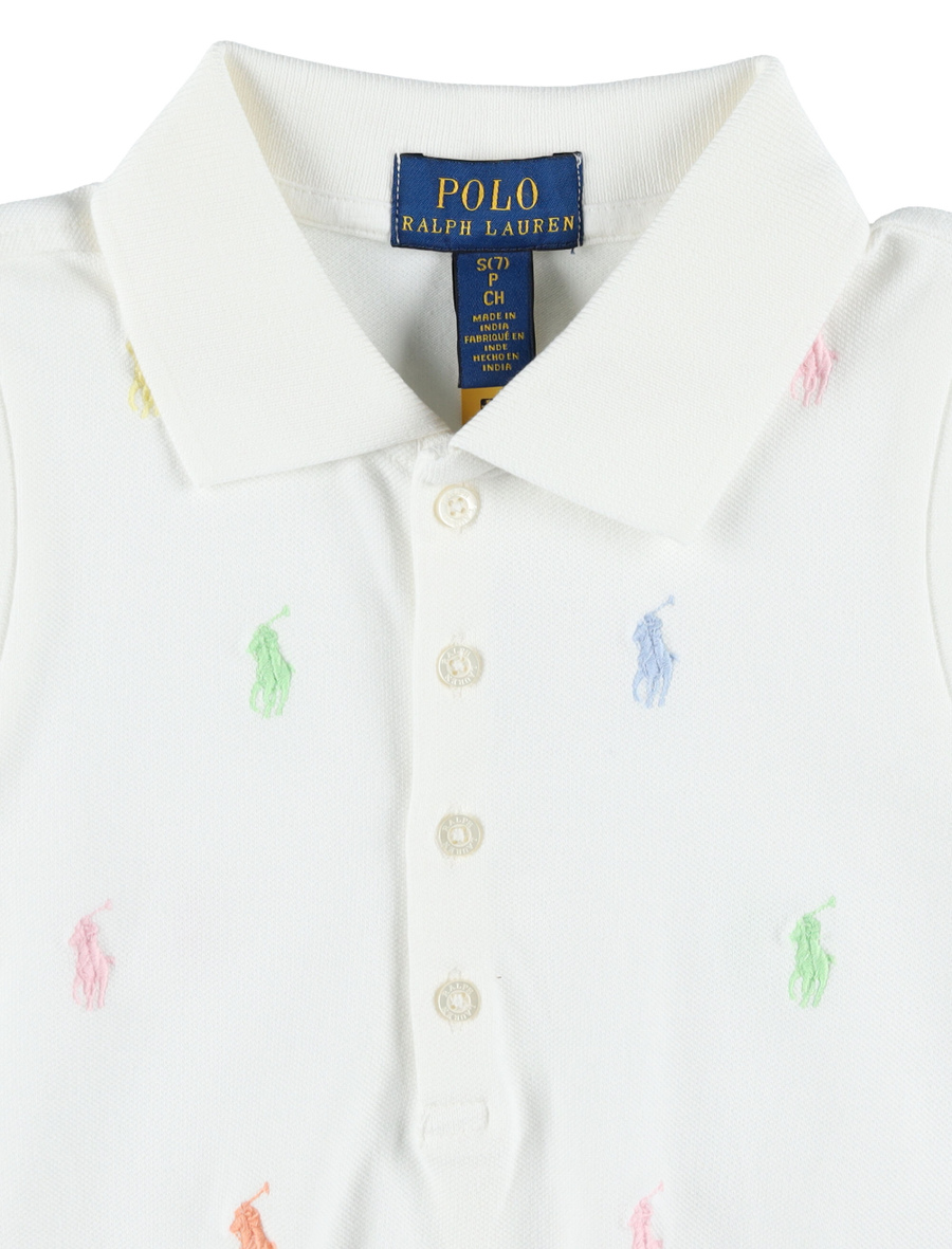 Kid - Stretch mesh Pony polo shirt - Spazio Pritelli