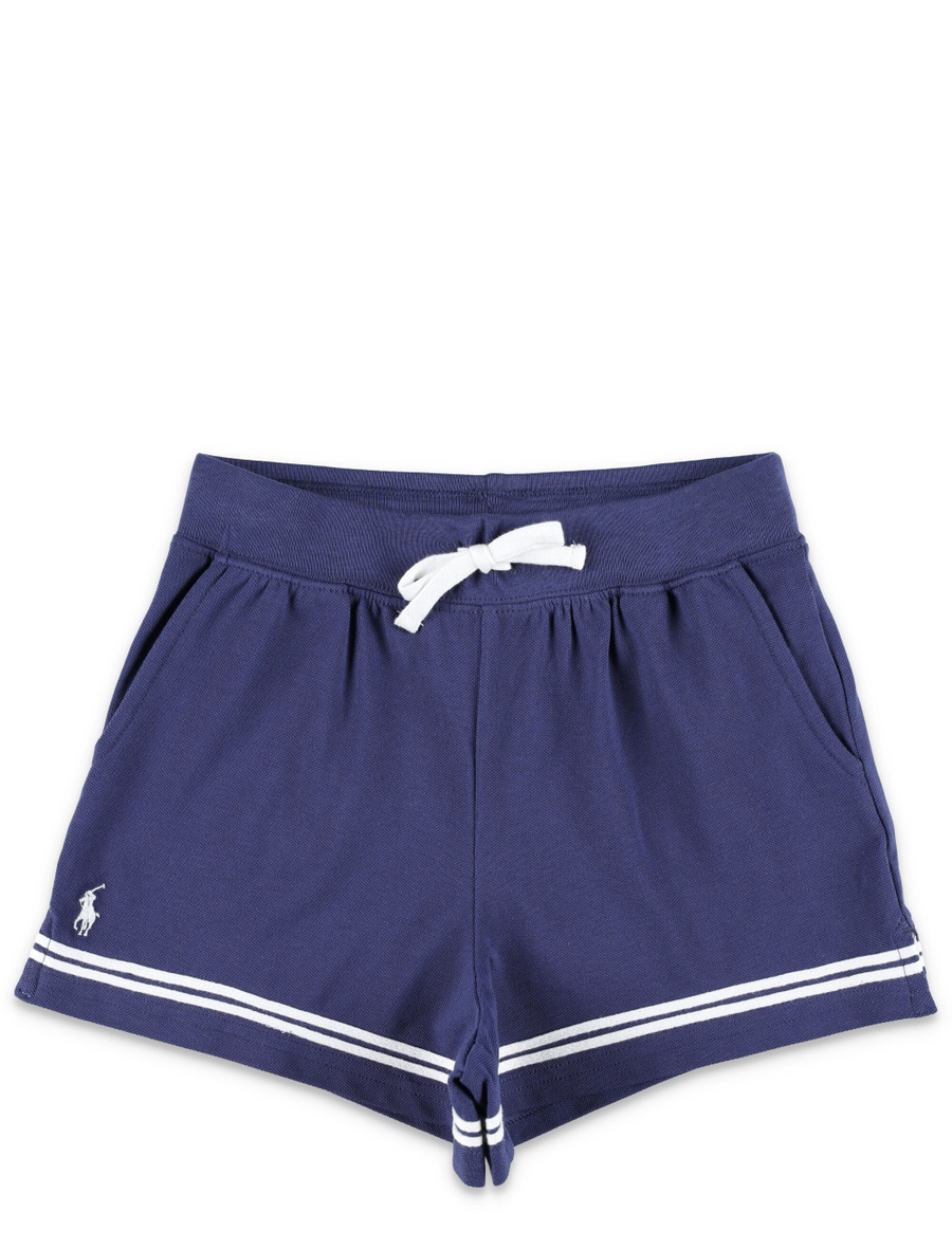 Kid - Striped stretch mesh short - Spazio Pritelli